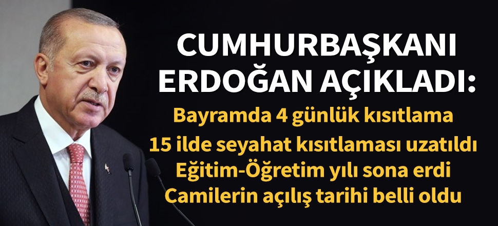 Cumhurbaşkanı Erdoğan: Eğitim- öğretim yılı sona erdi