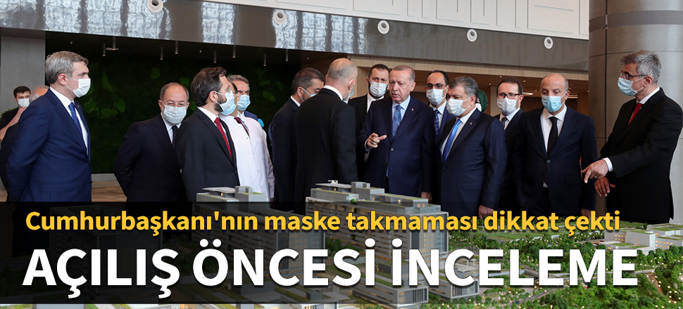 Cumhurbaşkanı'nın maske takmaması dikkat çekti
