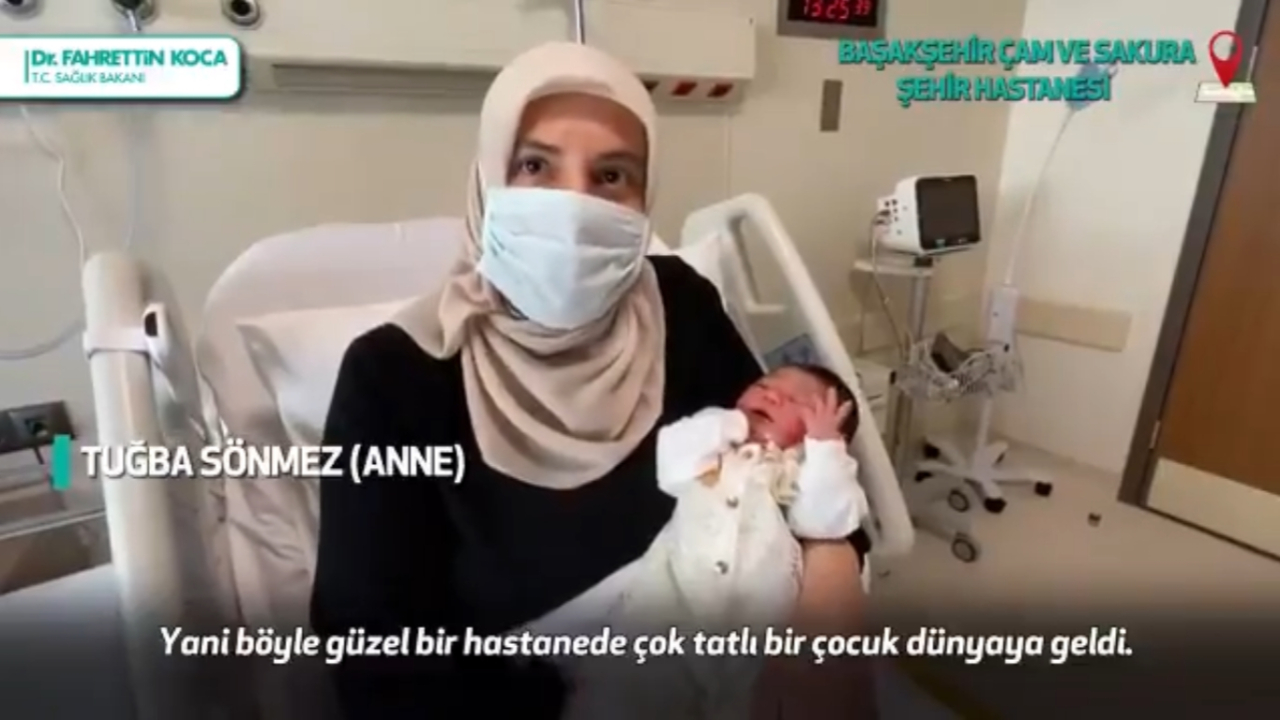 Erdoğan'ın açtığı hastanede ilk bebek dünyaya geldi!
