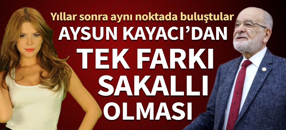 Aysun Kayacı'dan tek farkı sakallı olması! Yıllar sonra aynı noktada buluştular...