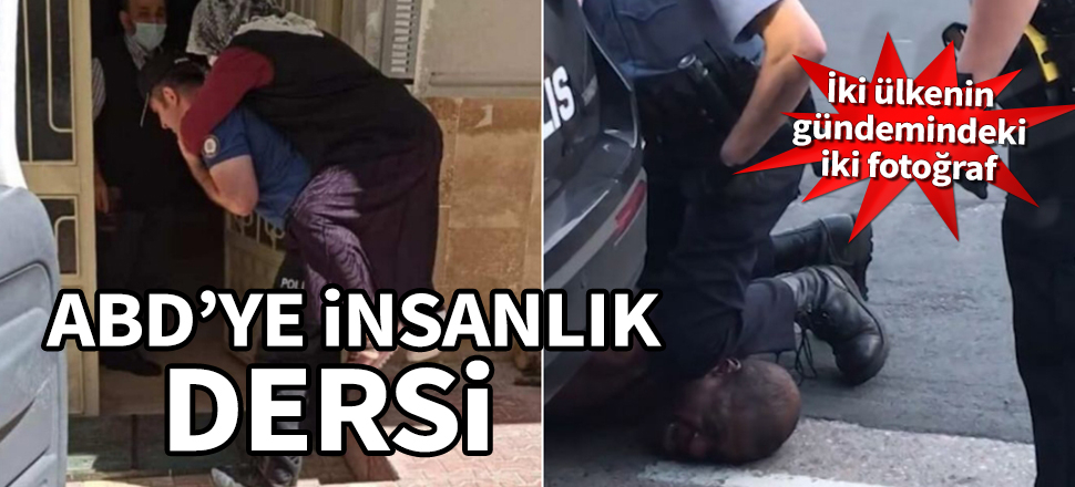 ABD'ye insanlık dersi! İki ülkenin gündemindeki iki fotoğraf...