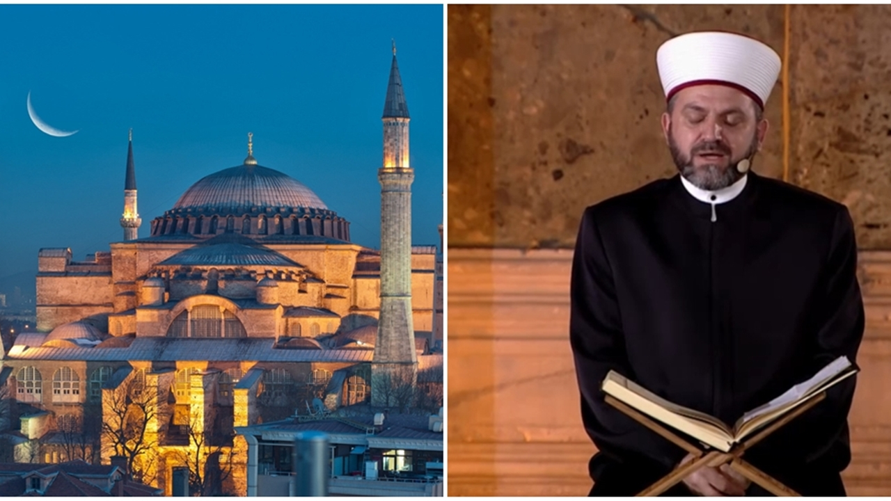 AYASOFYA'DA TARİHİ ANLAR...