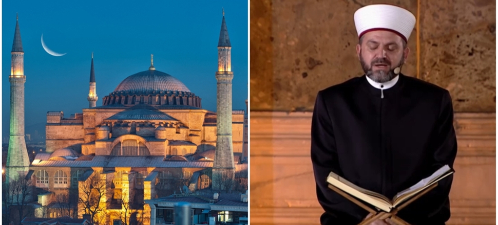 AYASOFYA'DA TARİHİ ANLAR...