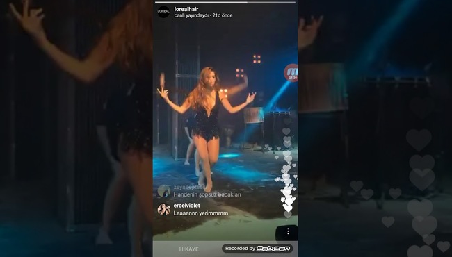 Hande Erçel Loreal Paris canlı yayınında yaptığı nefes kesen dans!
