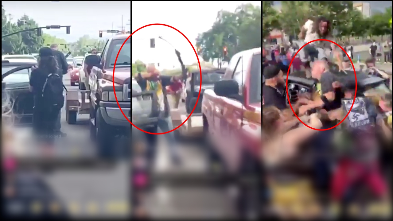 Protestoculara ok ve yayla karşılık verdi, böyle linç edildi!