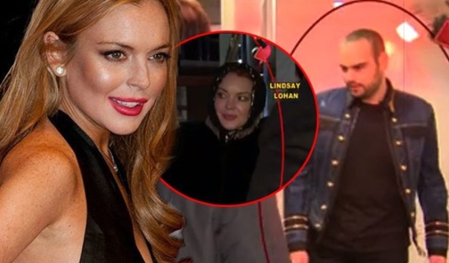 Lindsay Lohan, İstanbul'da Faruk Sabancı ile buluştu
