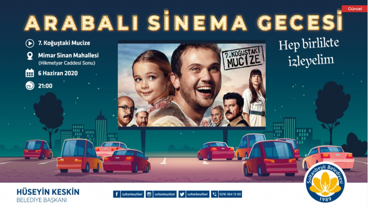 Sultanbeyli’de arabalı sinema gecesi...