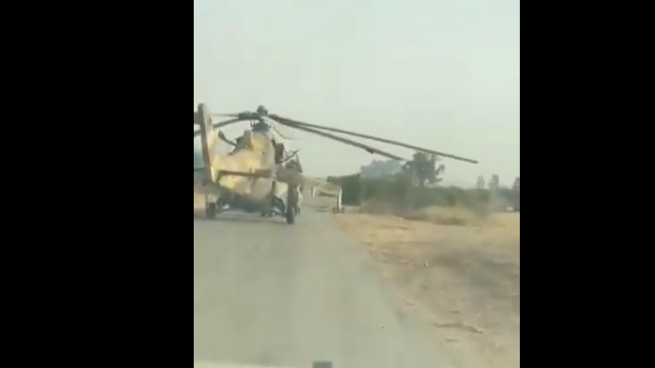 Libya ordusu taarruz helikopterini ele geçirdi!