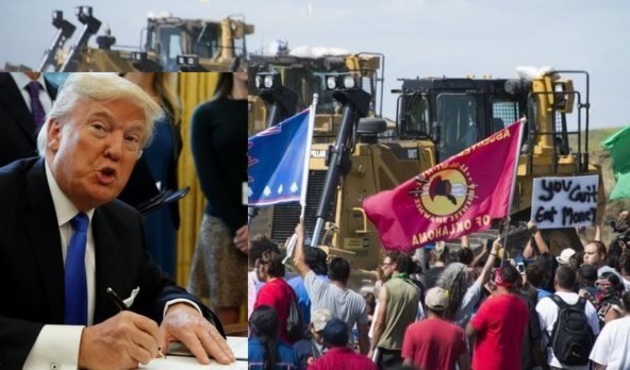 Trump'tan Kızılderilileri kızdıran petrol boru hatlarına onay