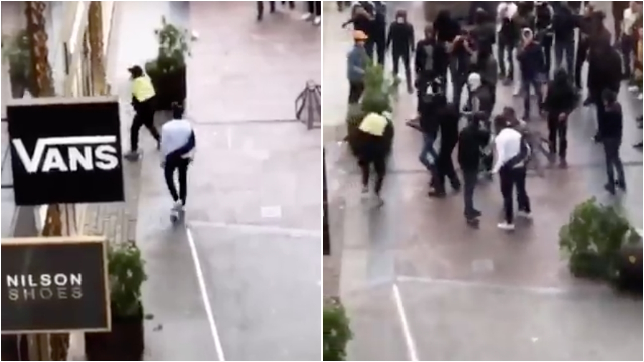 Yüzlerce yağmacıyı tek başına durdurdu