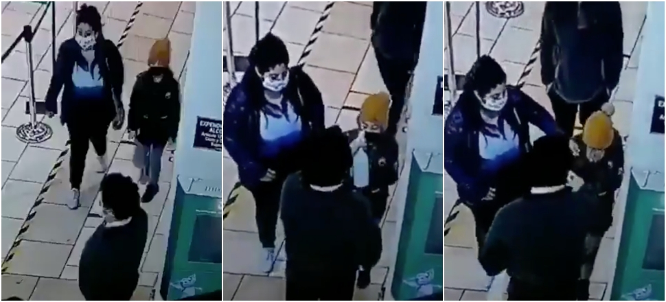 Güvenlik, çocuğun gözüne dezenfektan sıktı