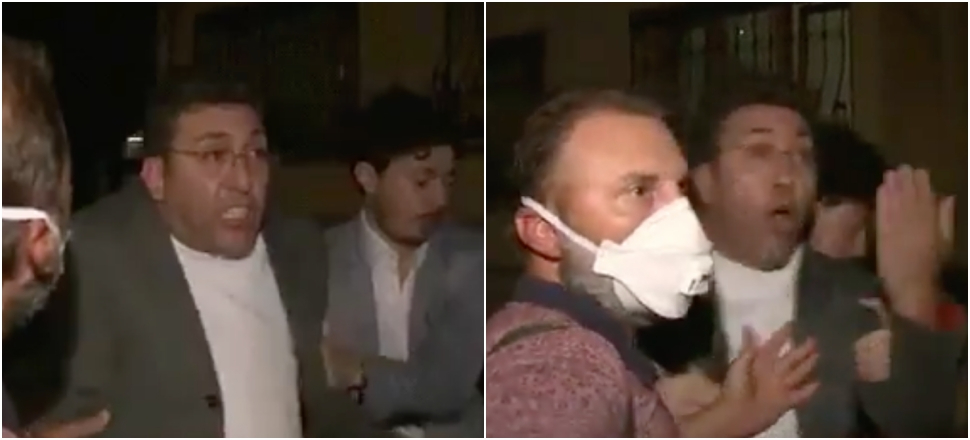 Kadıköy'ü Allah kurtarmış! Emre Kınay gazetecilere saldırıp 'Geri zekalı' diye bağırdı