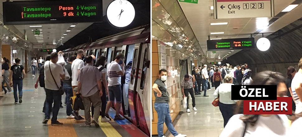 İstanbul Metrosu'ndan skandal kareler!