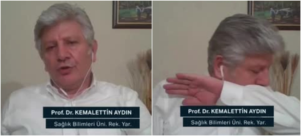 Ünlü profesör canlı yayında öksürük krizine girdi!