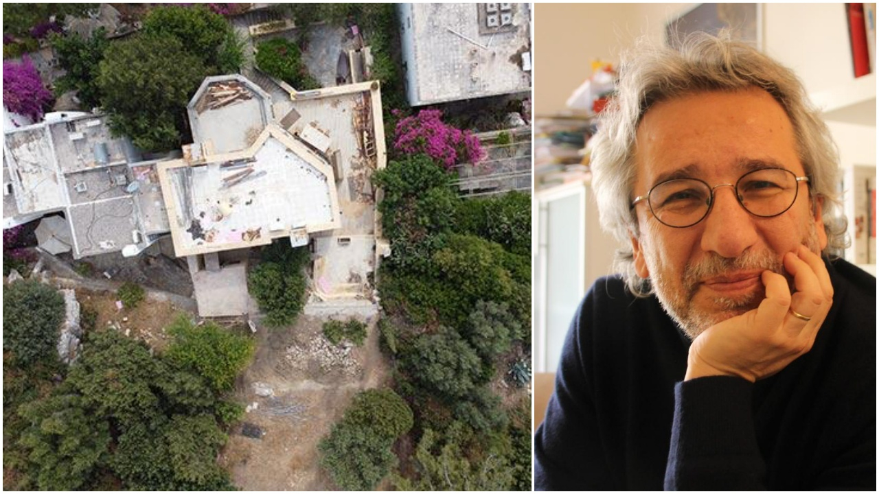 Can Dündar'ın villasında yıkım sürüyor