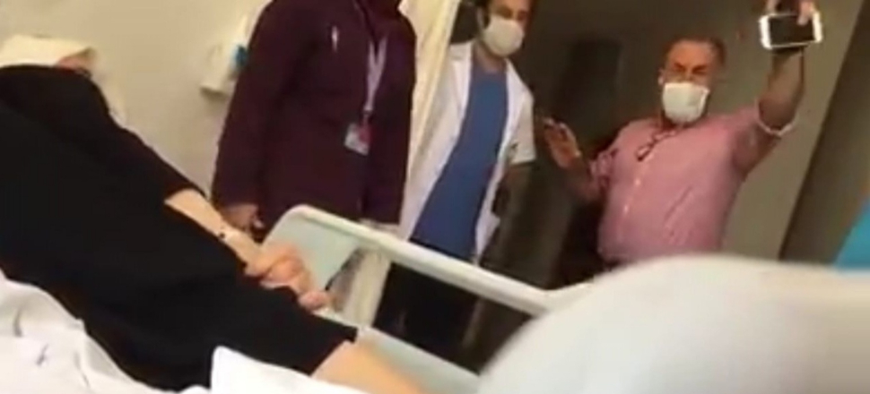 Hasta ve yakınlarına küfürler savurdu