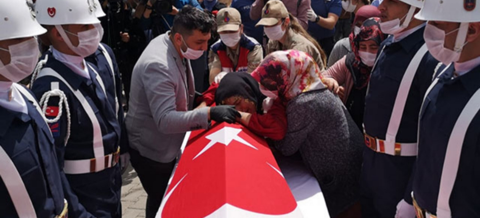 Depremde şehit olan korucu için tören düzenlendi