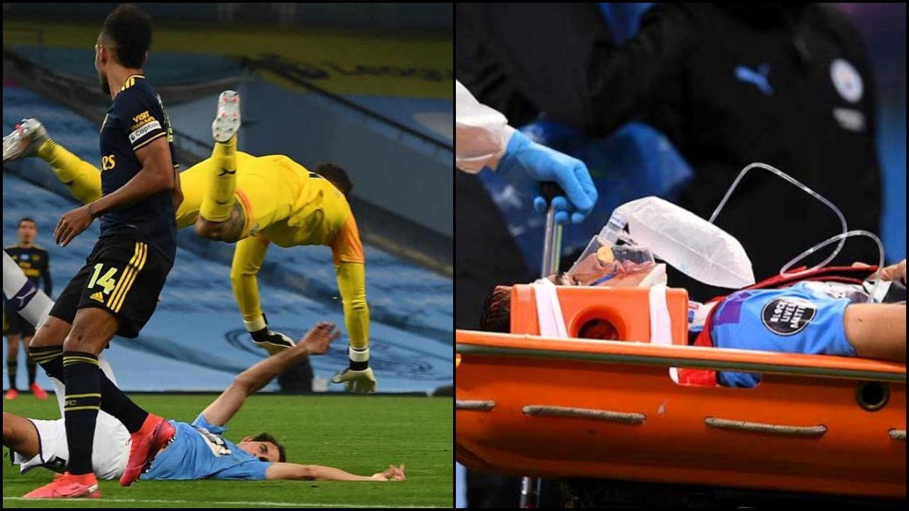 Manchester City'de sakatlık şoku! Oksijen maskesiyle hastaneye götürüldü
