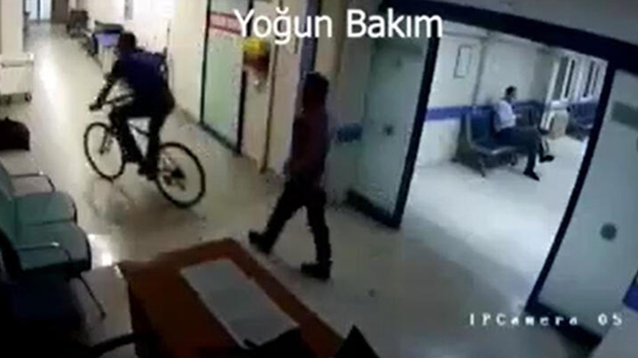 Ordu'da hastane koridorunda bisiklet süren doktor şoke etti!
