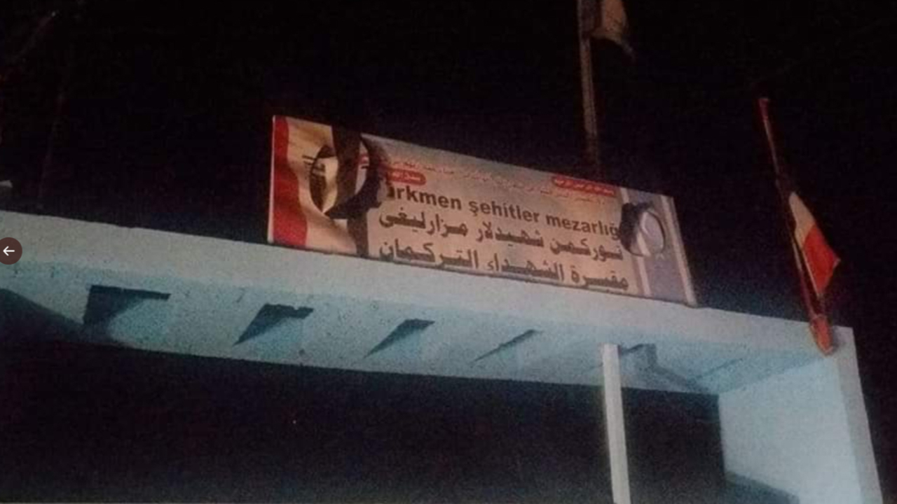 Hainler Kerkük'te işbaşında! Her yere 'paçavra' astılar