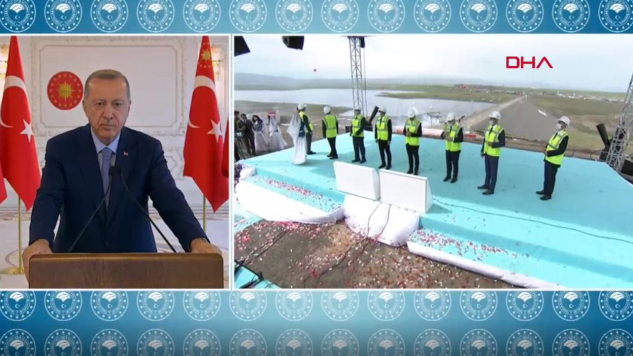 Cumhurbaşkanı Erdoğan: Bugün 18 yıldaki 585. barajı ülkemize kazandırıyoruz
