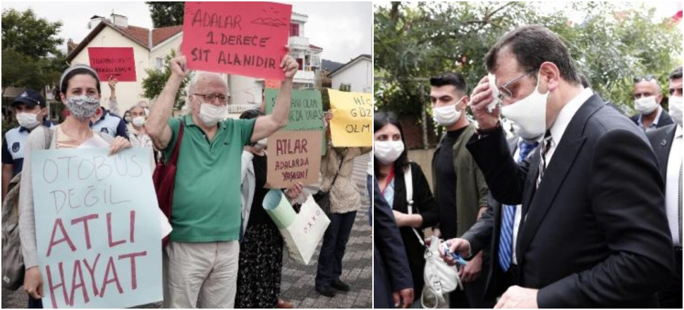 İmamoğlu 'Katil başkan' sloganıyla karşılandı