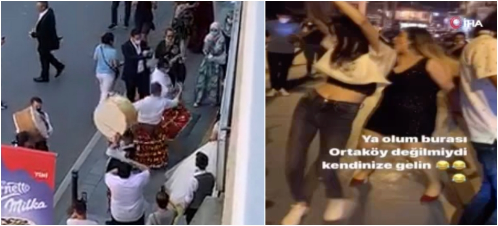 İstanbul'un göbeğinde korona yokmuşçasına dans!