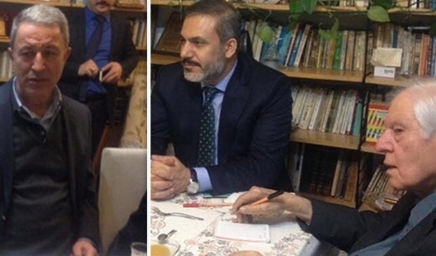 Org. Akar ve Hakan Fidan, Nuri Pakdil'i evinde ziyaret etti