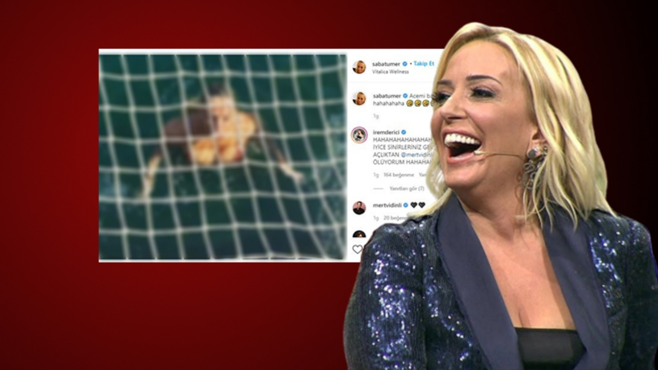 Saba Tümer'den bikinili poz: Sizin sinirleriniz iyice gevşedi