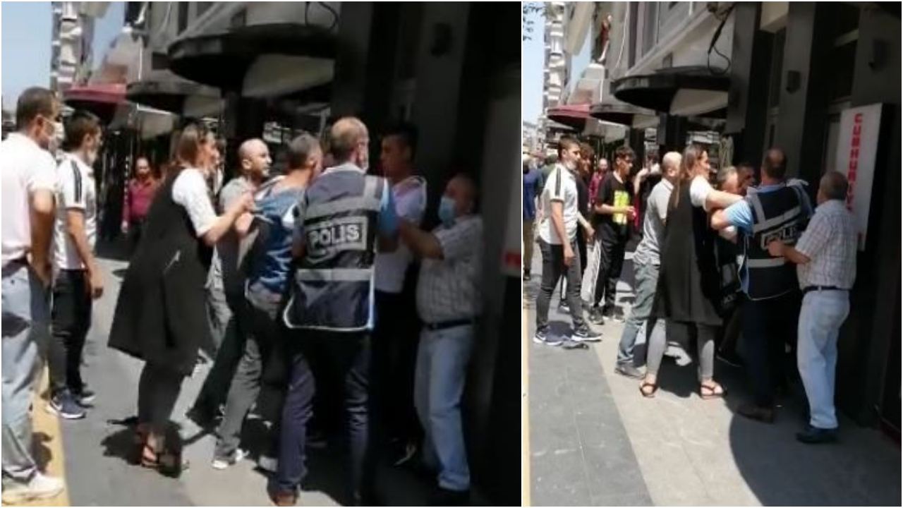 Maske uyarısı yapan polise saldırı