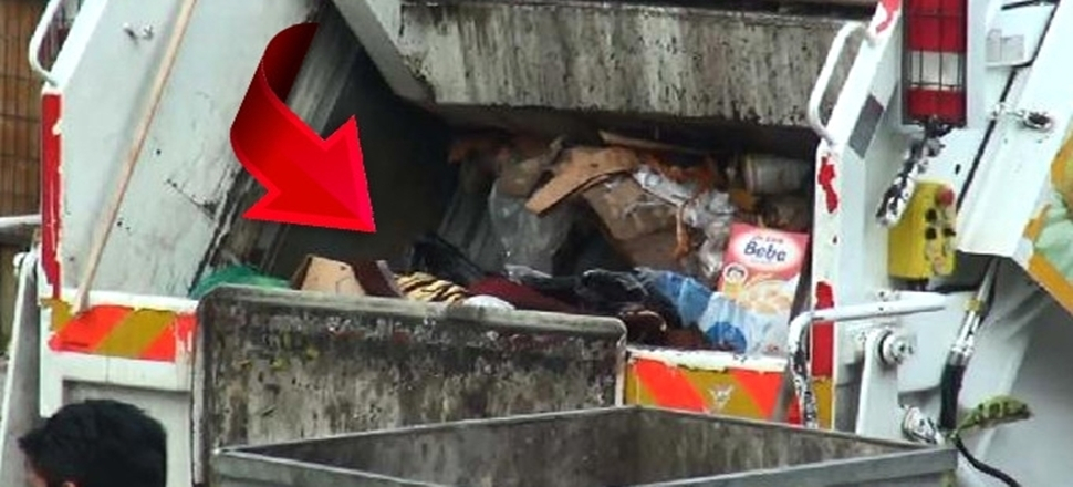 Çöpte bulundu
