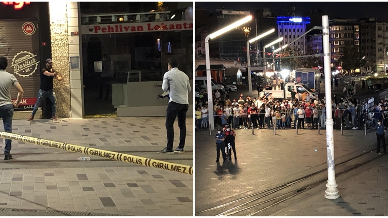 İstiklal'de bıçaklı saldırgan alarmı