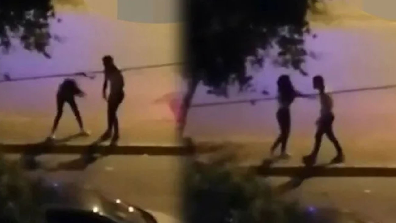 Genç kıza tokat atıp yumrukladı!