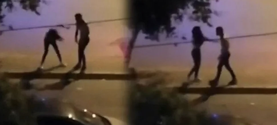 Genç kıza tokat atıp yumrukladı!