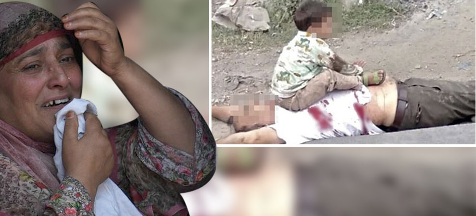 Keşmir'deki çocuğun bu fotoğrafı infial yarattı