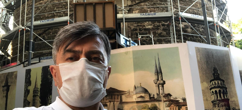 Galata Kulesi'nde restorasyon başladı