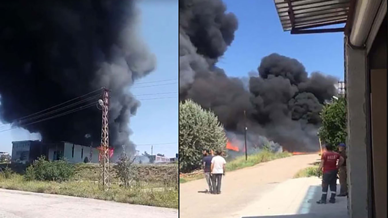 Ankara'da boya deposunda yangın