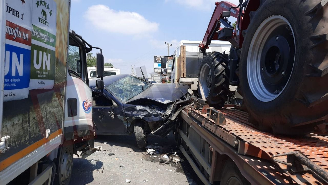 Patlama yerinde kızı olan baba yolda kaza geçirdi