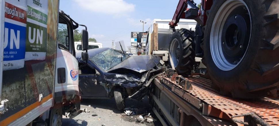 Patlama yerinde kızı olan baba yolda kaza geçirdi