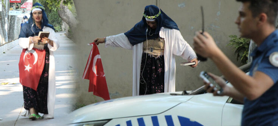 Dolmabahçe'de şüpheli kadın alarmı!