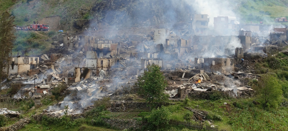 Artvin'deki yangının bilançosu
