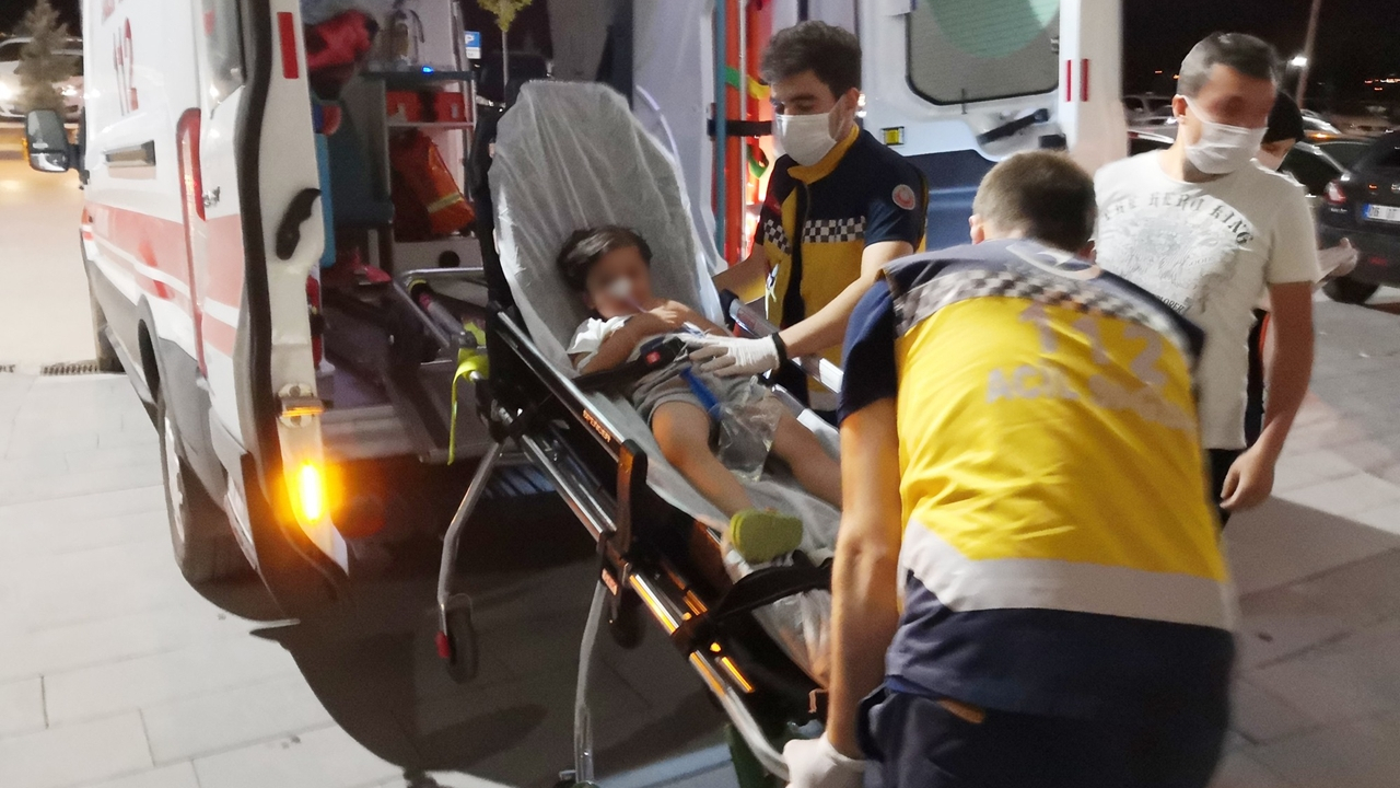 4 yaşındaki çocuk tiner içti