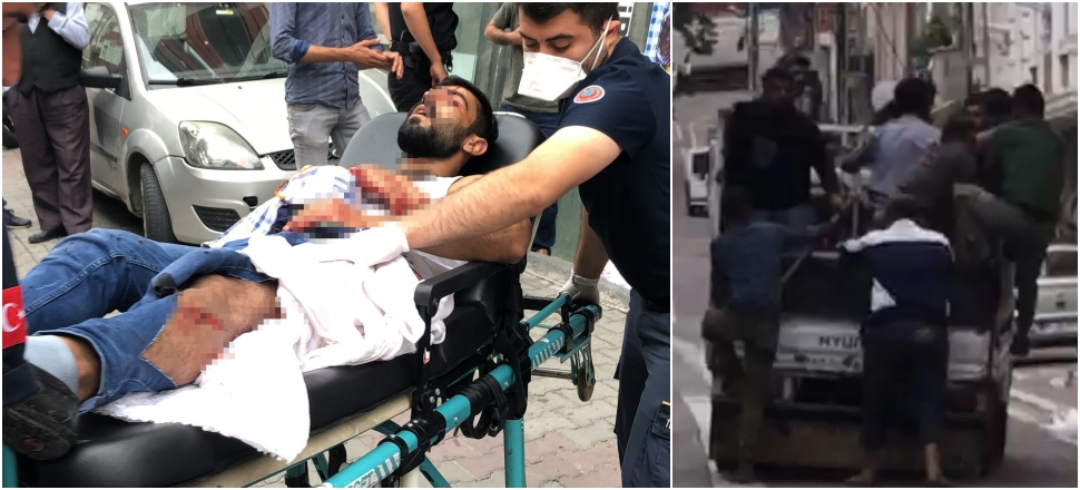 Bir kamyon adama karşı tek kişi!
