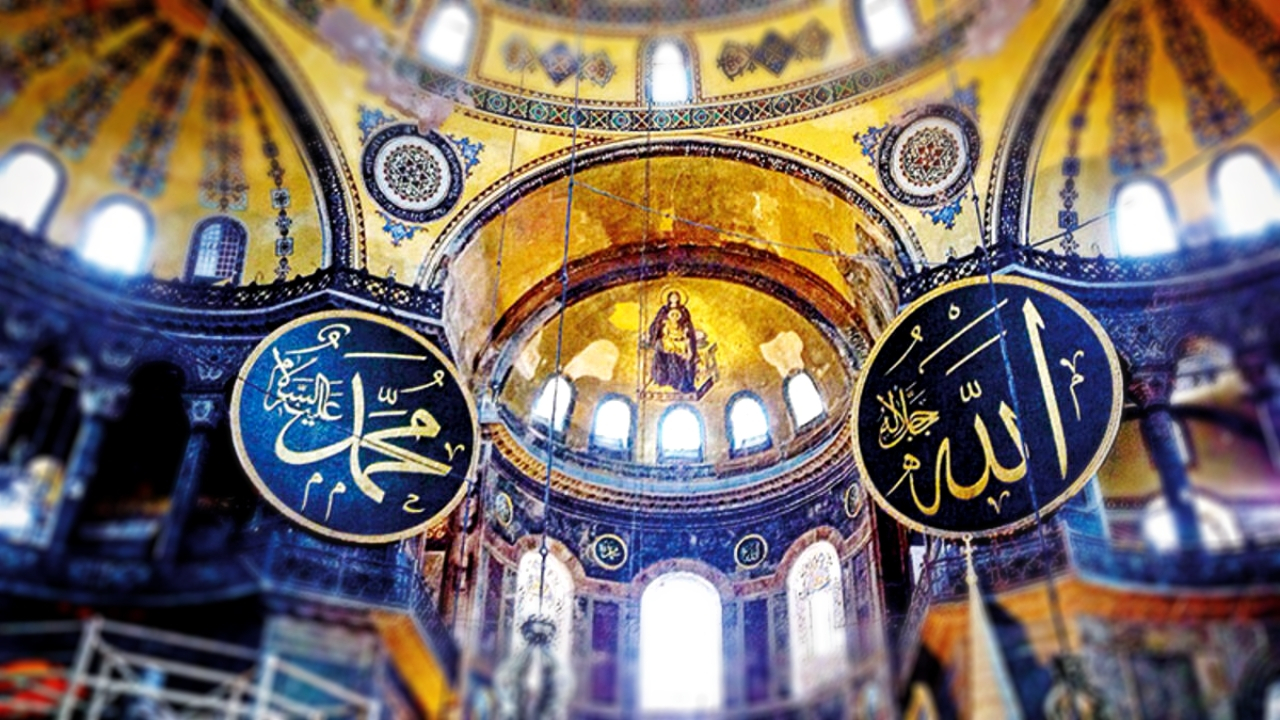 Ayasofya'daki fresk ve mozaikler namaz sırasında karartılacak