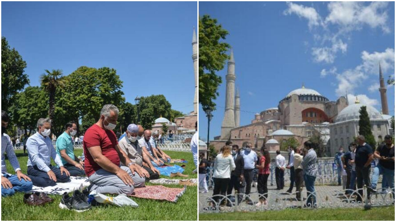 Ayasofya'daki hareketlilik sürüyor