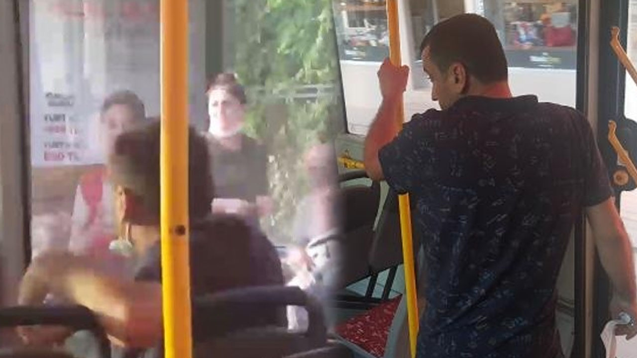 Antalya'da otobüste maske kavgası!