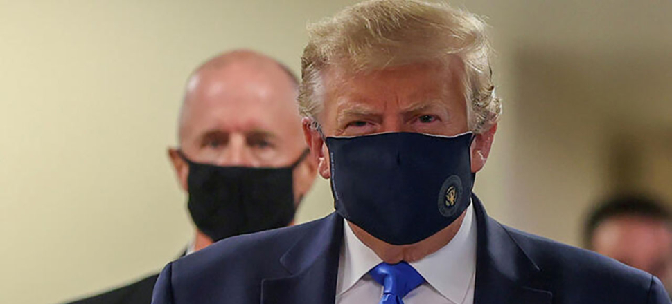 ABD Başkanı Trump aylar sonra ilk kez maskeli