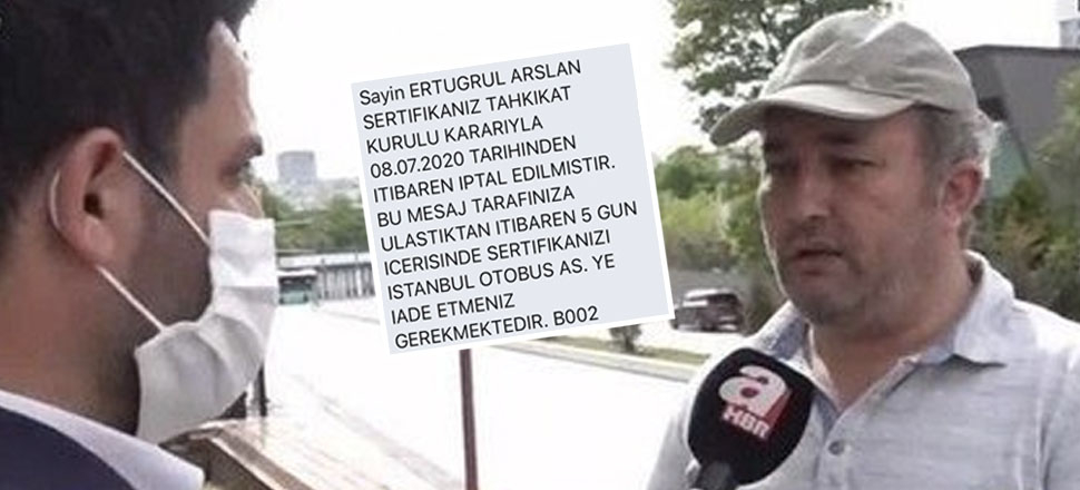 İBB'den skandal karar: O şoförün sertifikasını iptal etti