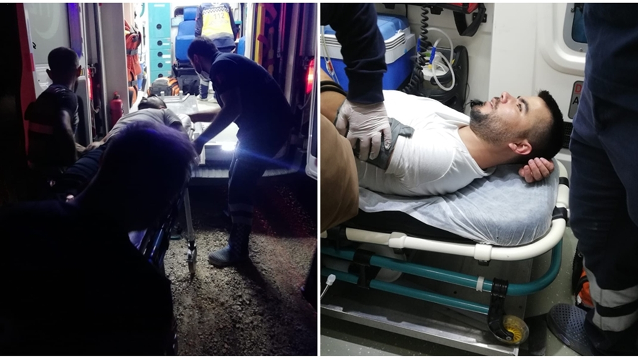 20 metrelik çukura düştü