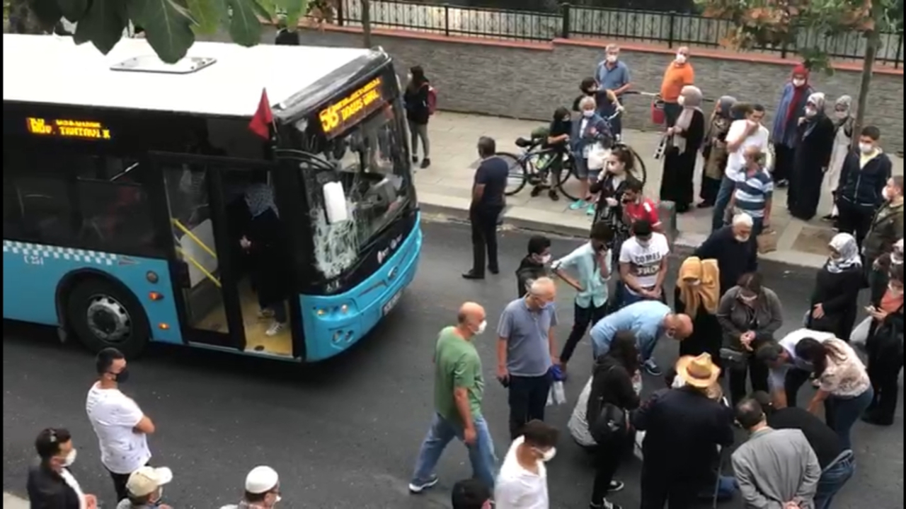 Üsküdar'da belediye otobüsü terörü
